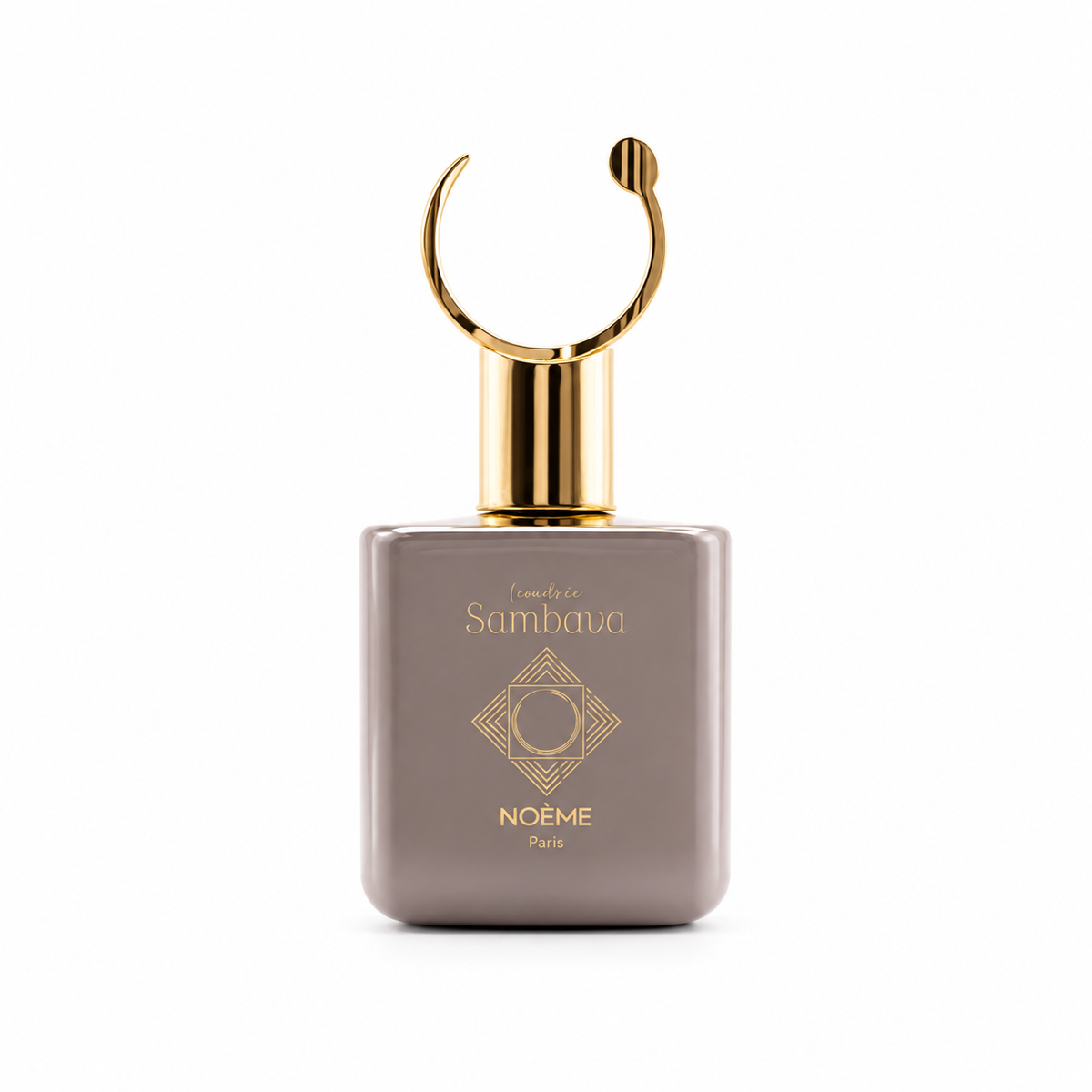 Vanille de Sambava de Noème Paris, eau de parfum 100 ml, flacon de face sur fond blanc.