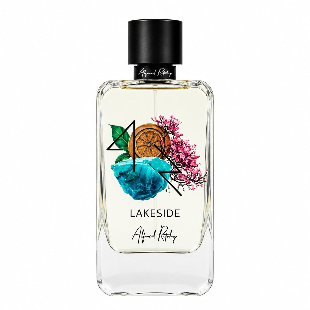 Lakeside d'Alfred Ritchy, eau de parfum 100 ml, flacon de face sur fond blanc.