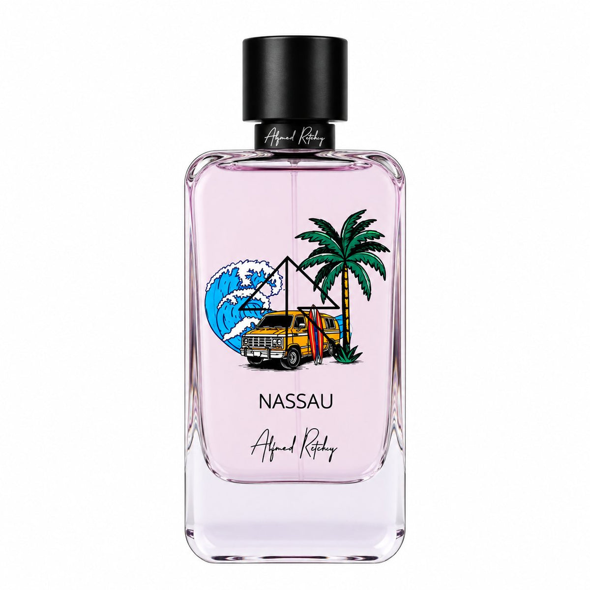 Nassau d'Alfred Ritchy, eau de parfum 100 ml, flacon de face sur fond blanc.