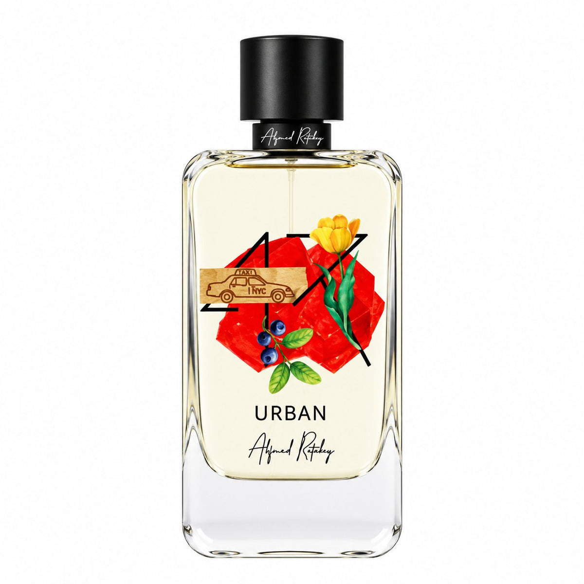 Urban d'Alfred Ritchy, eau de parfum 100 ml, flacon de face sur fond blanc.