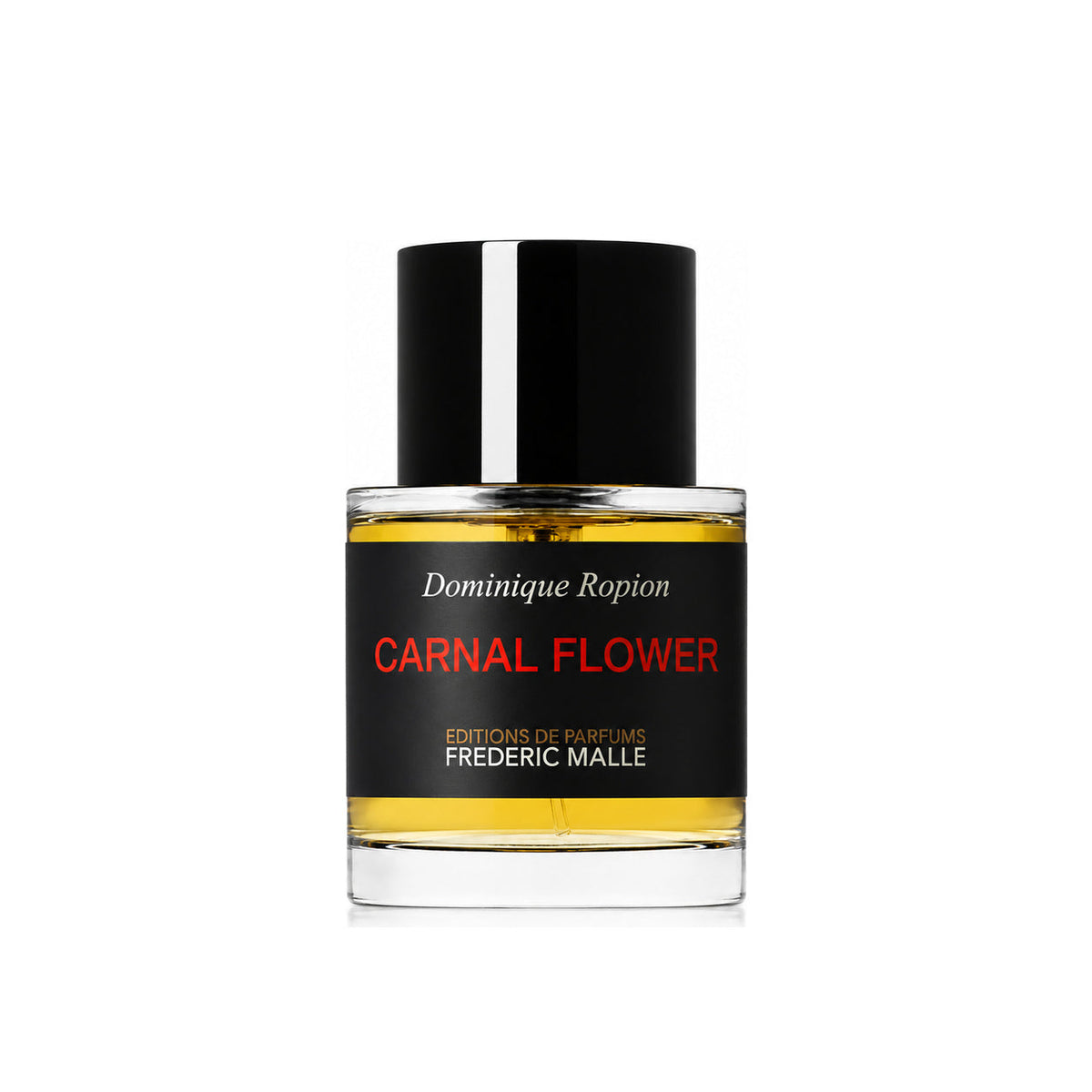 Carnal Flower de Frédéric Malle, eau de parfum 50 ml, flacon de face sur fond blanc.