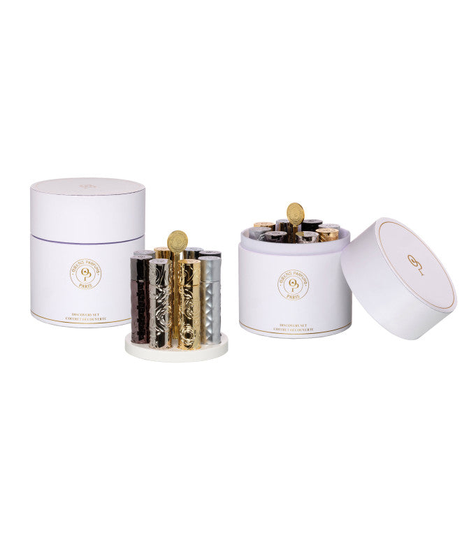 Coffret découverte Orens Parfums, huit eaux de parfum en flacons de 10 ml