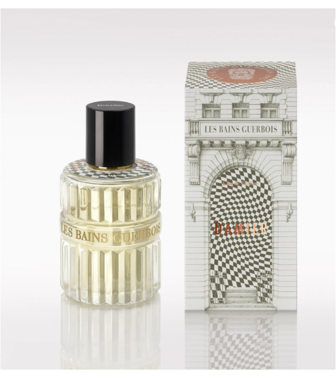 Flacon de Damier, eau de parfum épicée musquée de Les Bains Guerbois, 100 ml