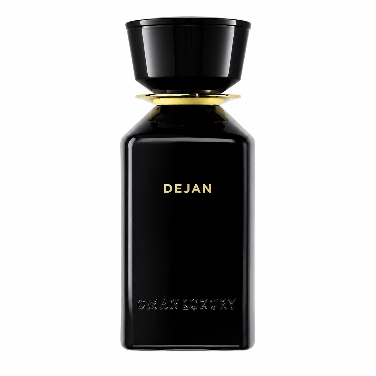 Dejan by Oman Luxury flacon de parfum sur fond blanc