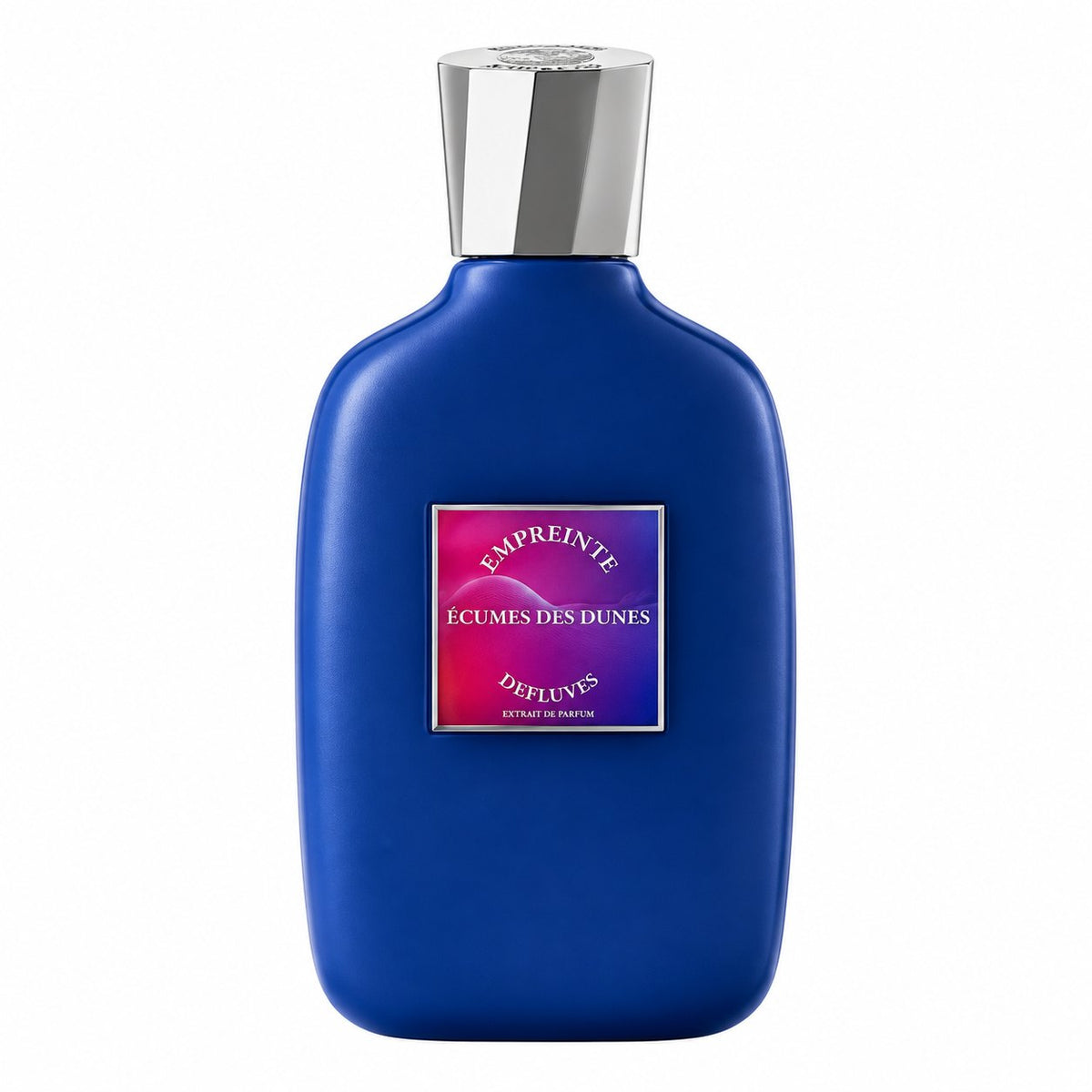 Écumes des Dunes d'Empreinte d'Effluves, extrait de parfum 100 ml, flacon de face sur fond blanc.