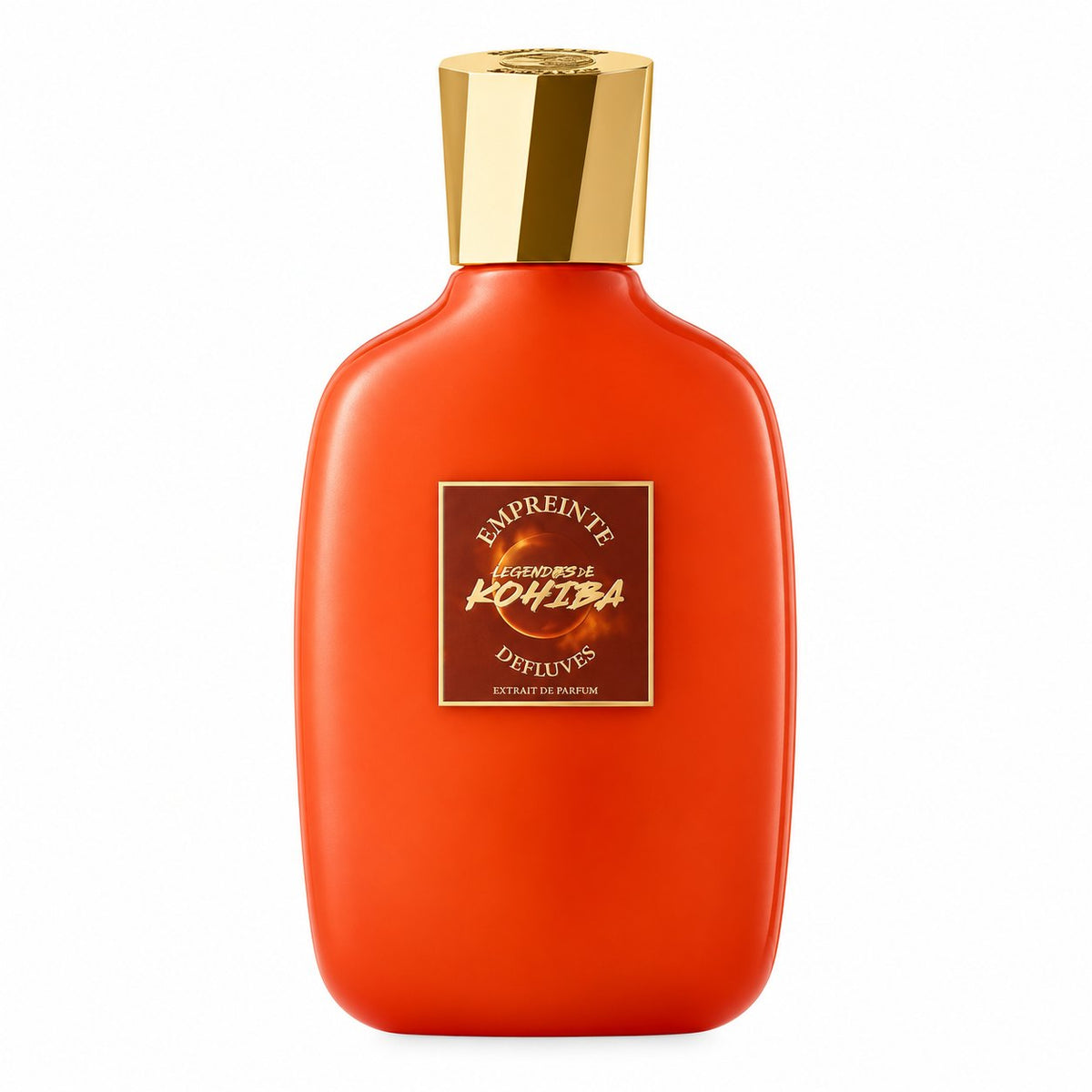 Legendario & Kohiba d'Empreinte d'Effluves, extrait de parfum 100 ml, flacon de face sur fond blanc.