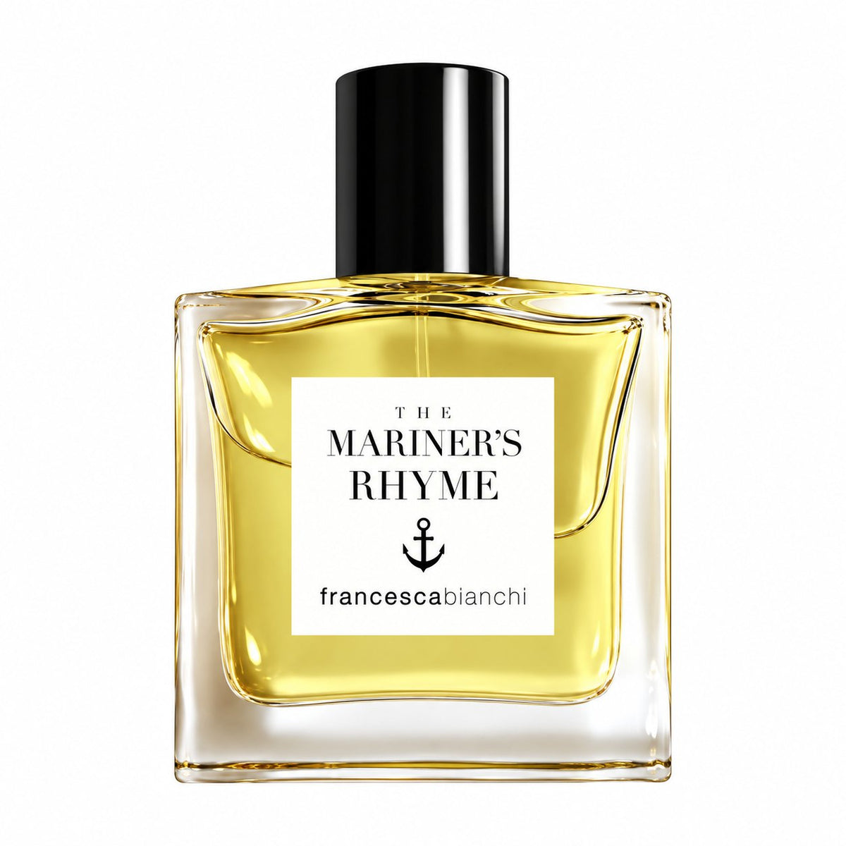 The Mariner's Rhyme de Francesca Bianchi, extrait de parfum 30 ml, flacon de face sur fond blanc.
