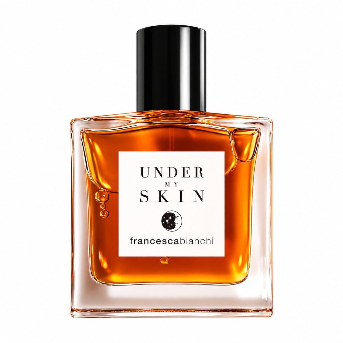 Under My Skin de Francesca Bianchi, extrait de parfum 30 ml, flacon de face sur fond blanc.