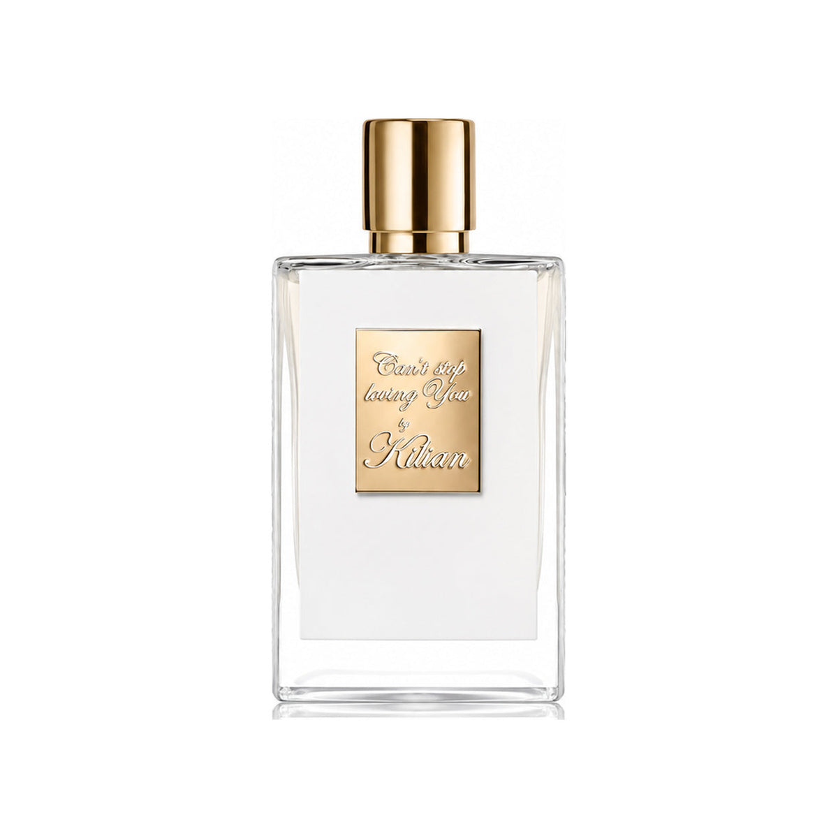 Can't Stop Loving You de Kilian, eau de parfum 50 ml, flacon de face sur fond blanc.