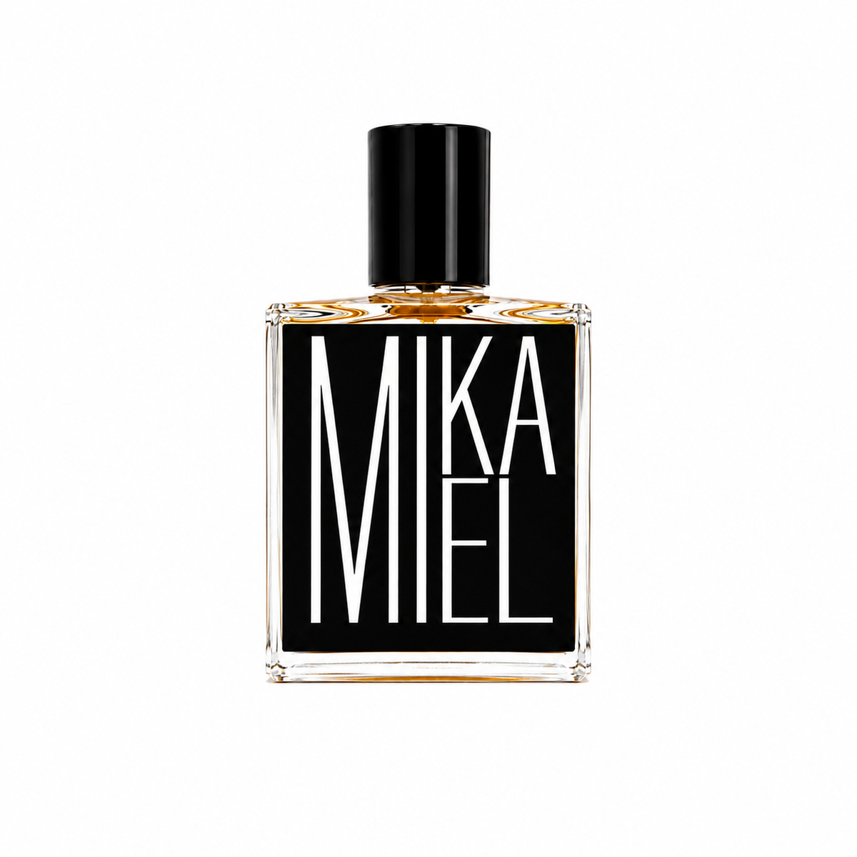 Mikamiel d'Indices Parfums, eau de parfum 50 ml, flacon de face sur fond blanc.