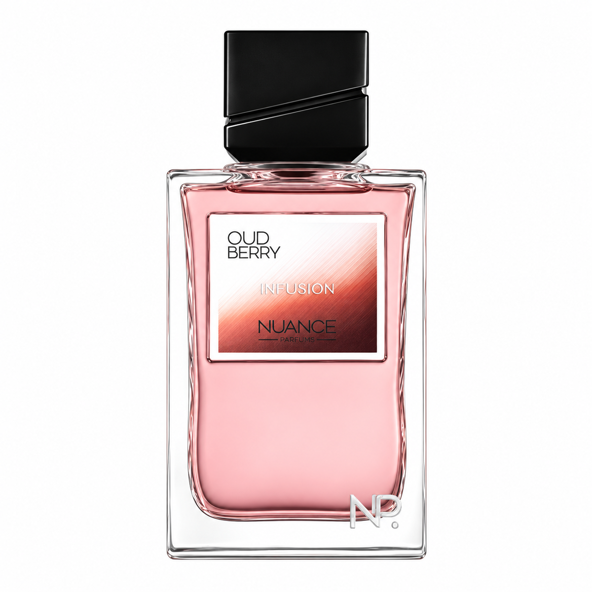 Flacon 100 ml de l'eau de parfum Oud Berry de Nuance Parfums sur fond blanc