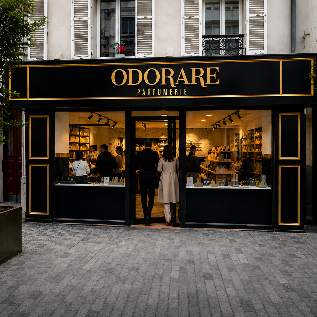 Boutique Odorare à Bois-Colombes vue depuis l’extérieur