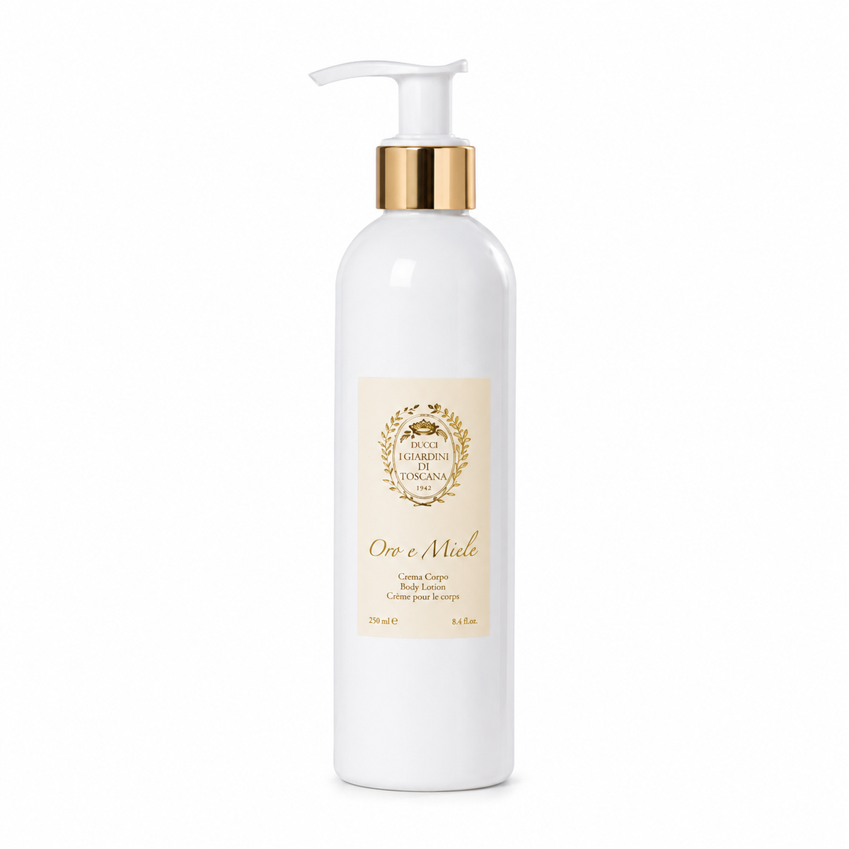 Crème Corps Oro e Miele by Giardini di Toscana – soin parfumé gourmand miellé 250 ml