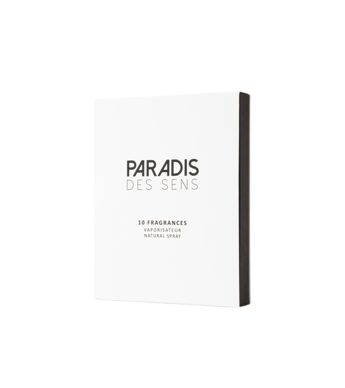 Coffret découverte Paradis des Sens, dix eaux de parfum en flacons de 2 ml
