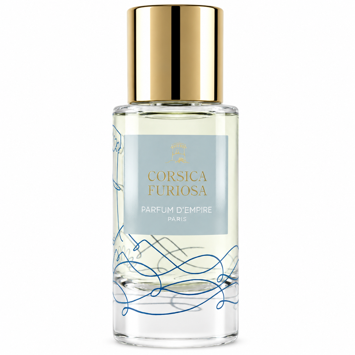 Corsica Furiosa de Parfum d'Empire, eau de parfum 50 ml, flacon de face sur fond blanc.