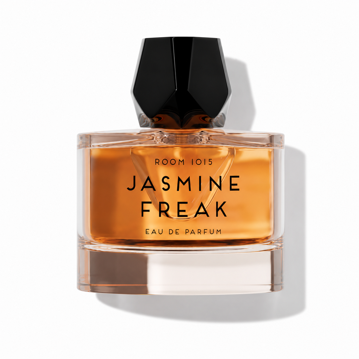 Jasmine Freak de ROOM 1015, eau de parfum 50 ml, flacon de face sur fond blanc.