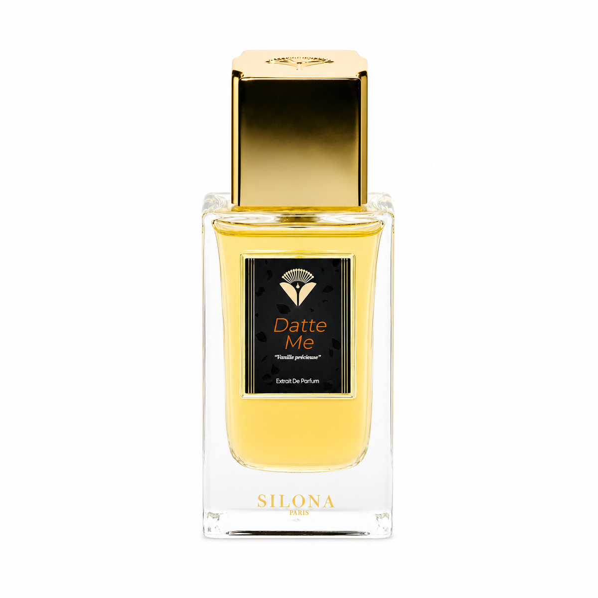 Flacon Fleurtilège de Silona, extrait de parfum sur fond blanc.