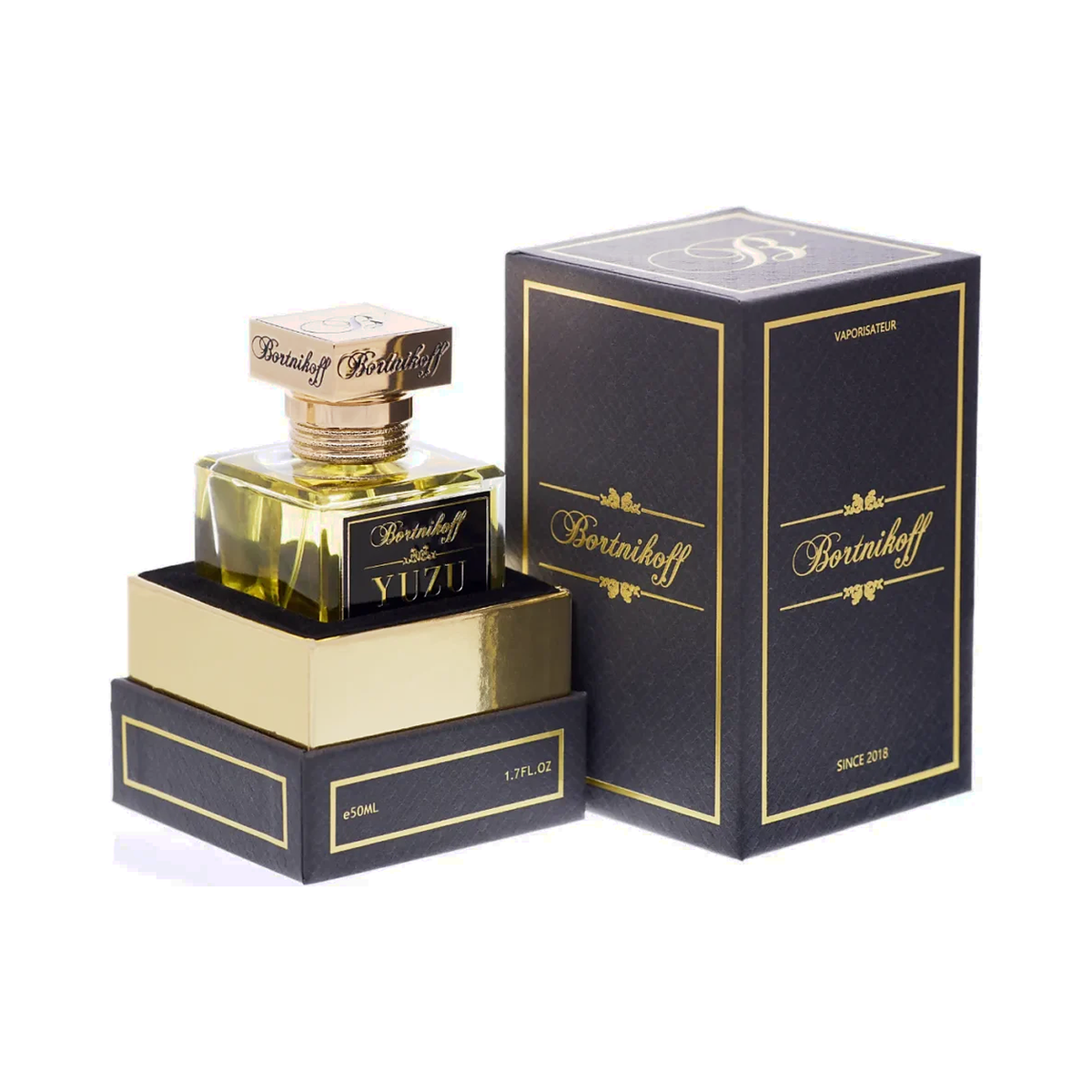 Flacon et coffret d'extrait de Cologne Bortnikoff Yuzu Cologne 50 ml