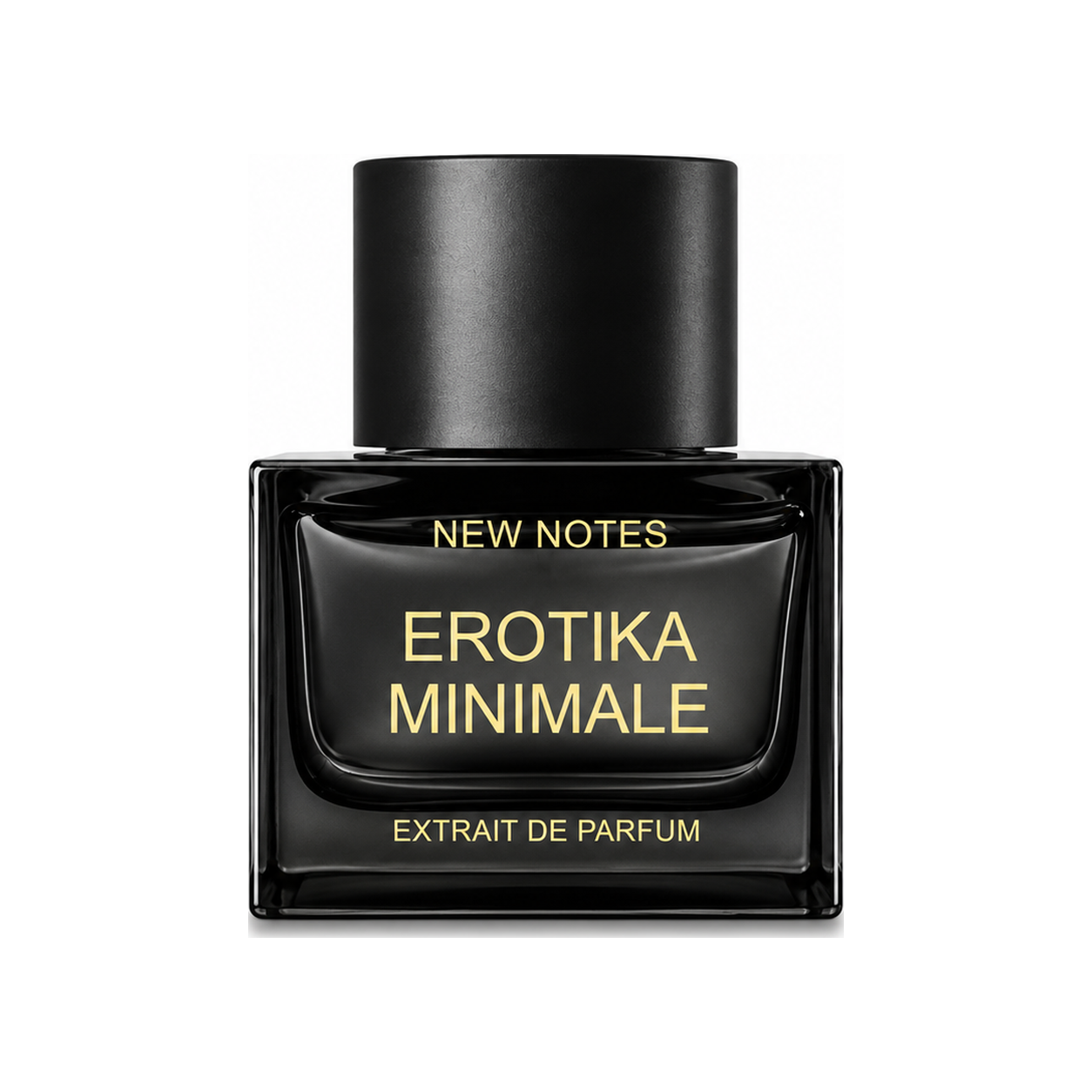 Erotika Minimale de New Notes, extrait de parfum 50 ml, flacon de face sur fond blanc.