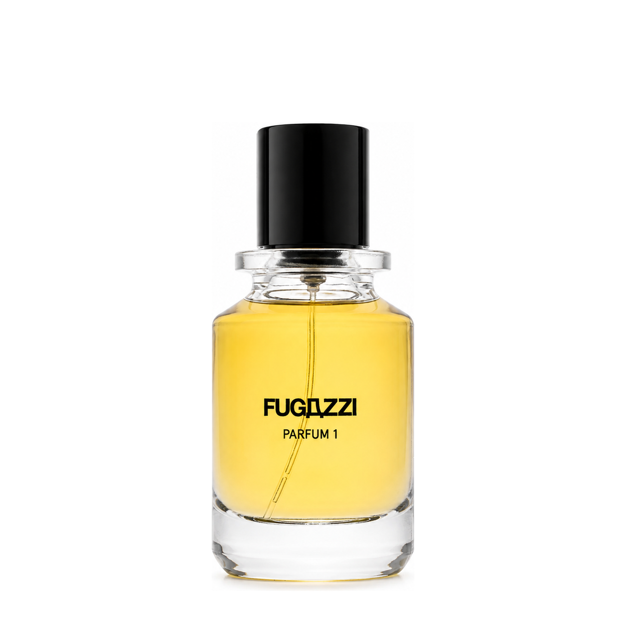 Parfum 1 de Fugazzi, extrait de parfum 50 ml, flacon de face sur fond blanc.