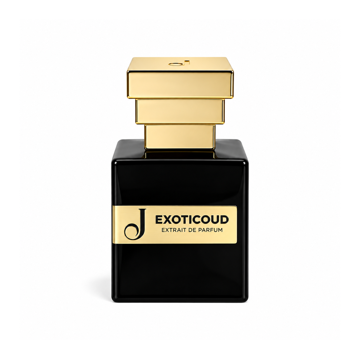 Exoticoud de Jupilò, extrait de parfum 50 ml, flacon de face sur fond blanc.