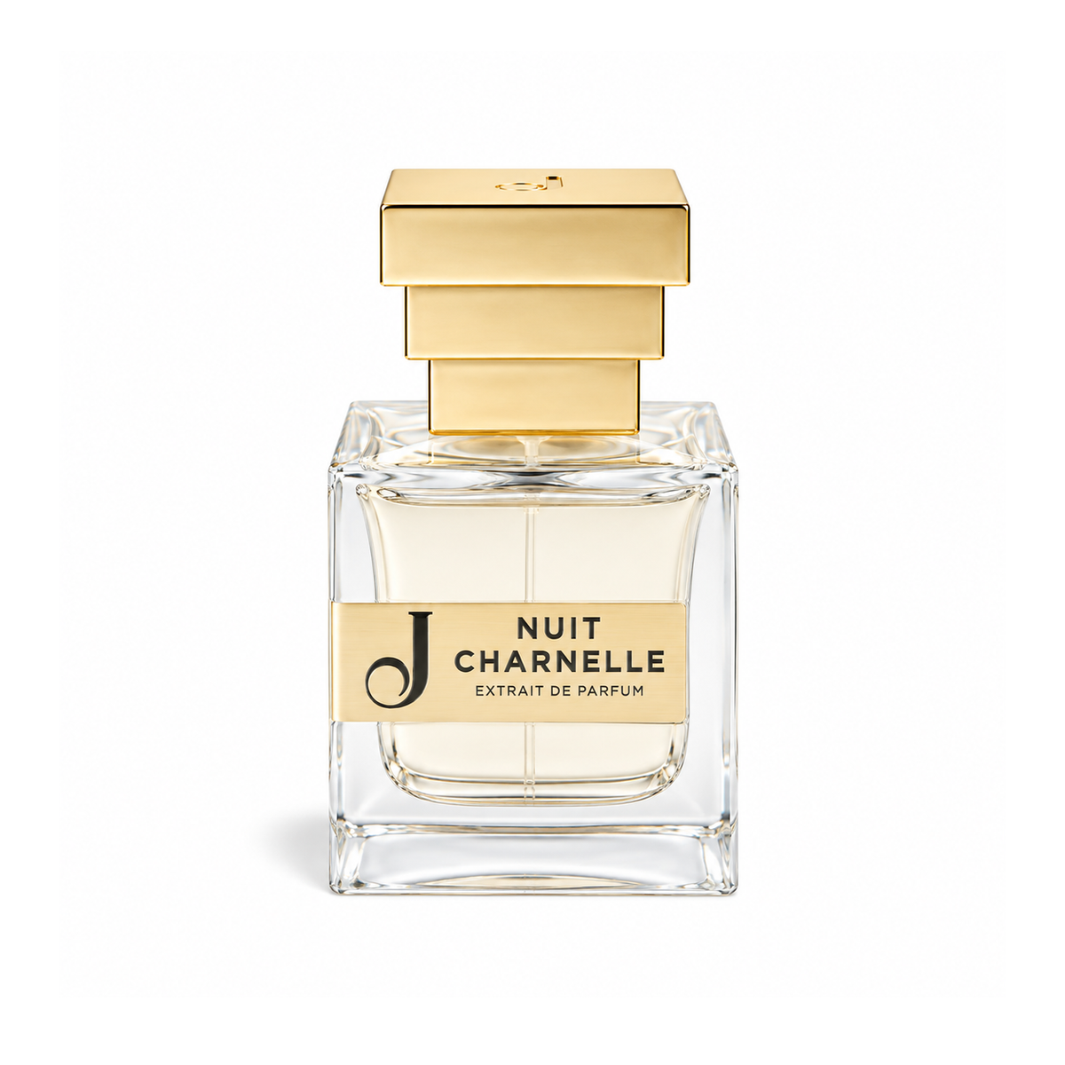 Nuit Charnelle de Jupilò, extrait de parfum 50 ml, flacon de face sur fond blanc.