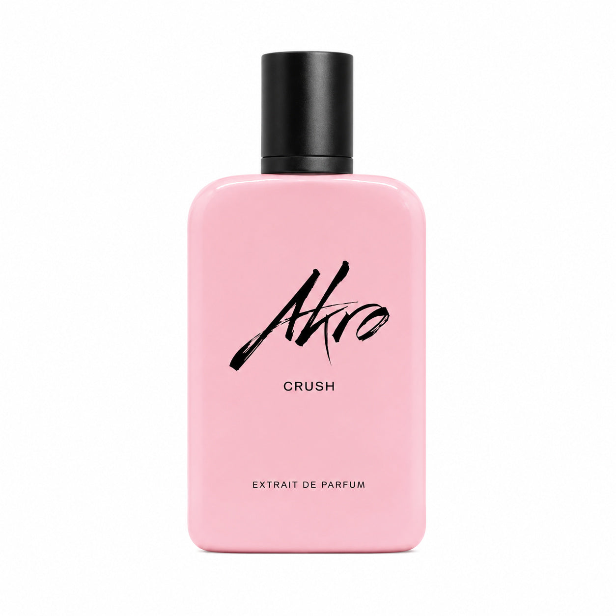 Crush d'Akro, eau de parfum 100 ml, flacon de face sur fond blanc.