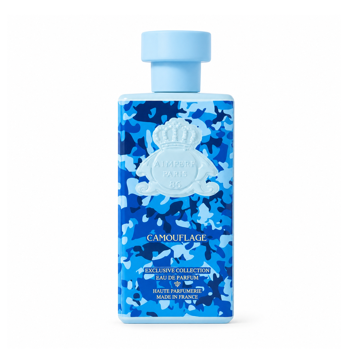 Camouflage d'Al Jazeera Perfumes, eau de parfum 100 ml, flacon de face sur fond blanc.