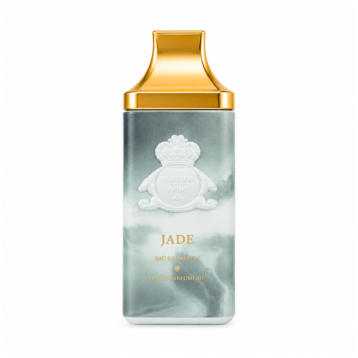 Jade d'Al Jazeera Perfumes, eau de parfum 100 ml, flacon de face sur fond blanc.