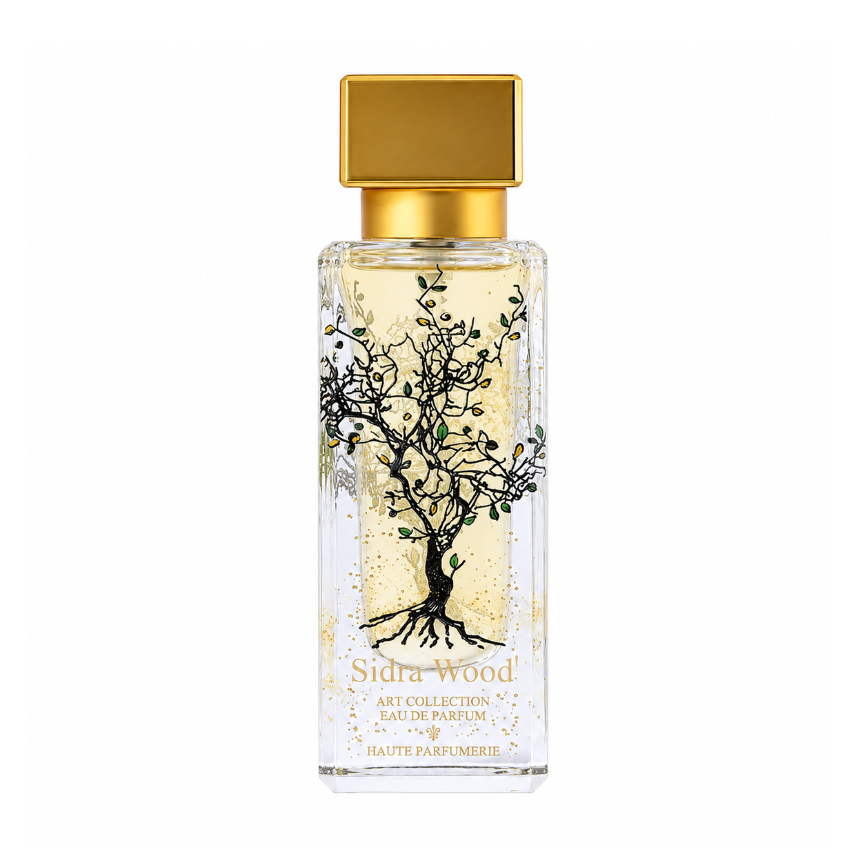 Sidra Wood d'Al Jazeera Perfumes, eau de parfum 100 ml, flacon de face sur fond blanc.