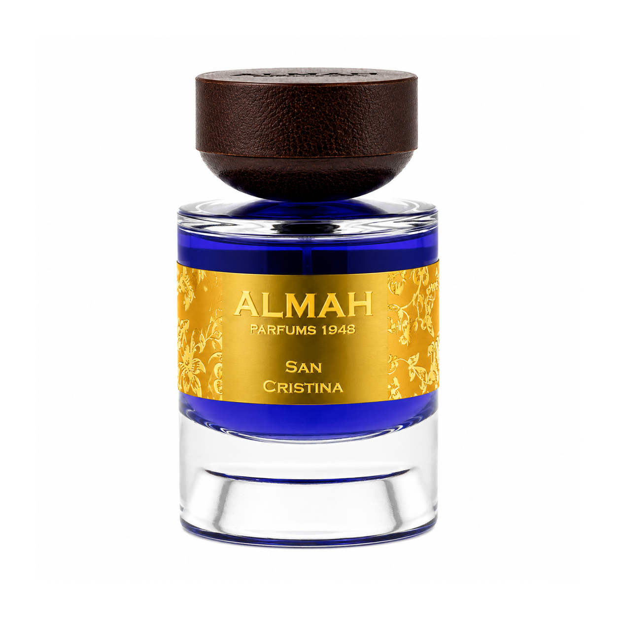 Santa Cristina d'Almah Parfums 1948, eau de parfum 100 ml, flacon de face sur fond blanc.