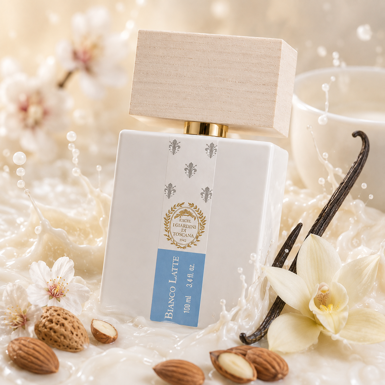 Bianco Latte by Giardini di Toscana – parfum de niche italien avec caramel, miel et vanille