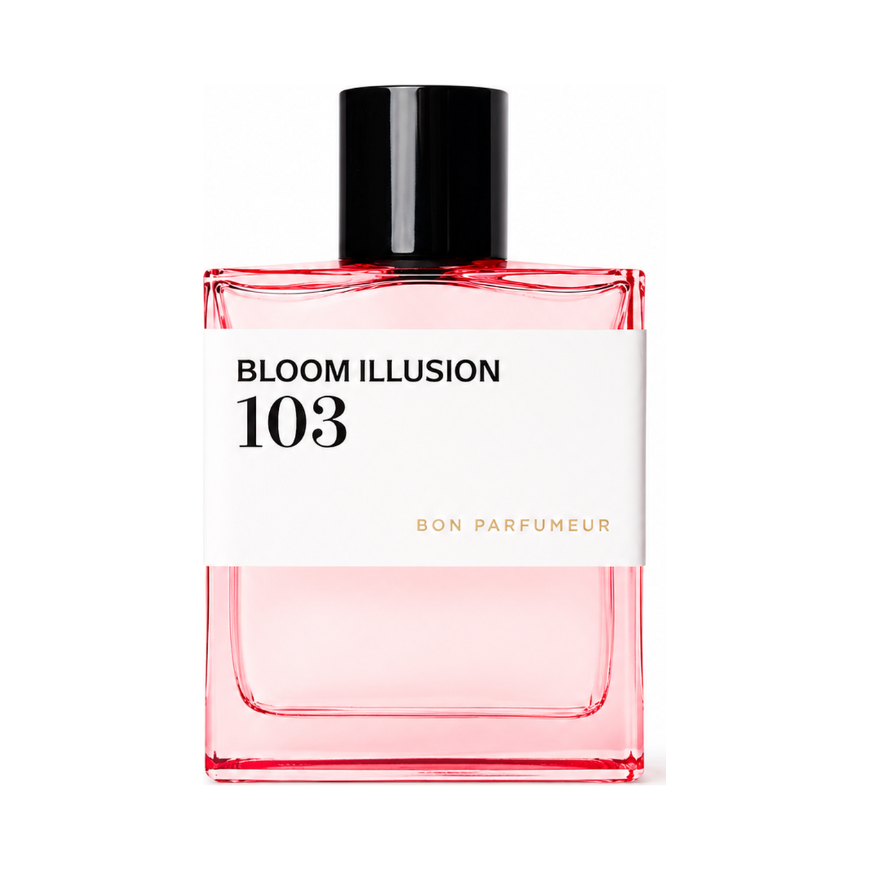 103 Bloom Illusion de Bon Parfumeur, eau de parfum 100 ml, flacon de face sur fond blanc.