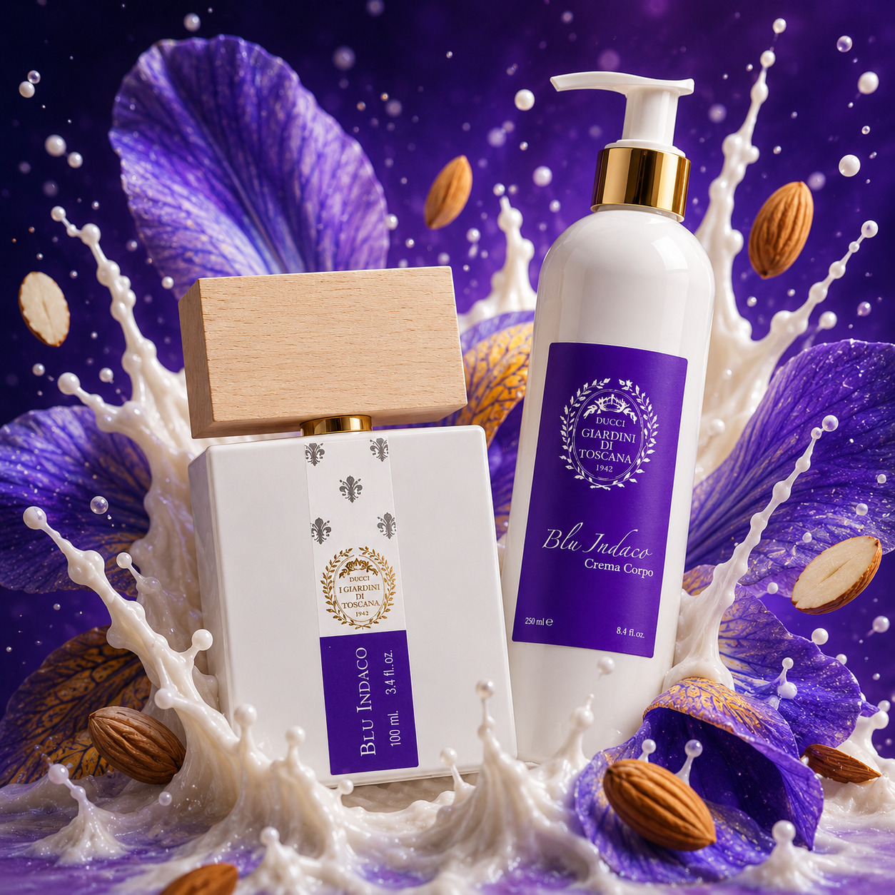 Coffret Blu Indaco by Giardini di Toscana – rituel de layering avec bergamote, frangipanier et vanille