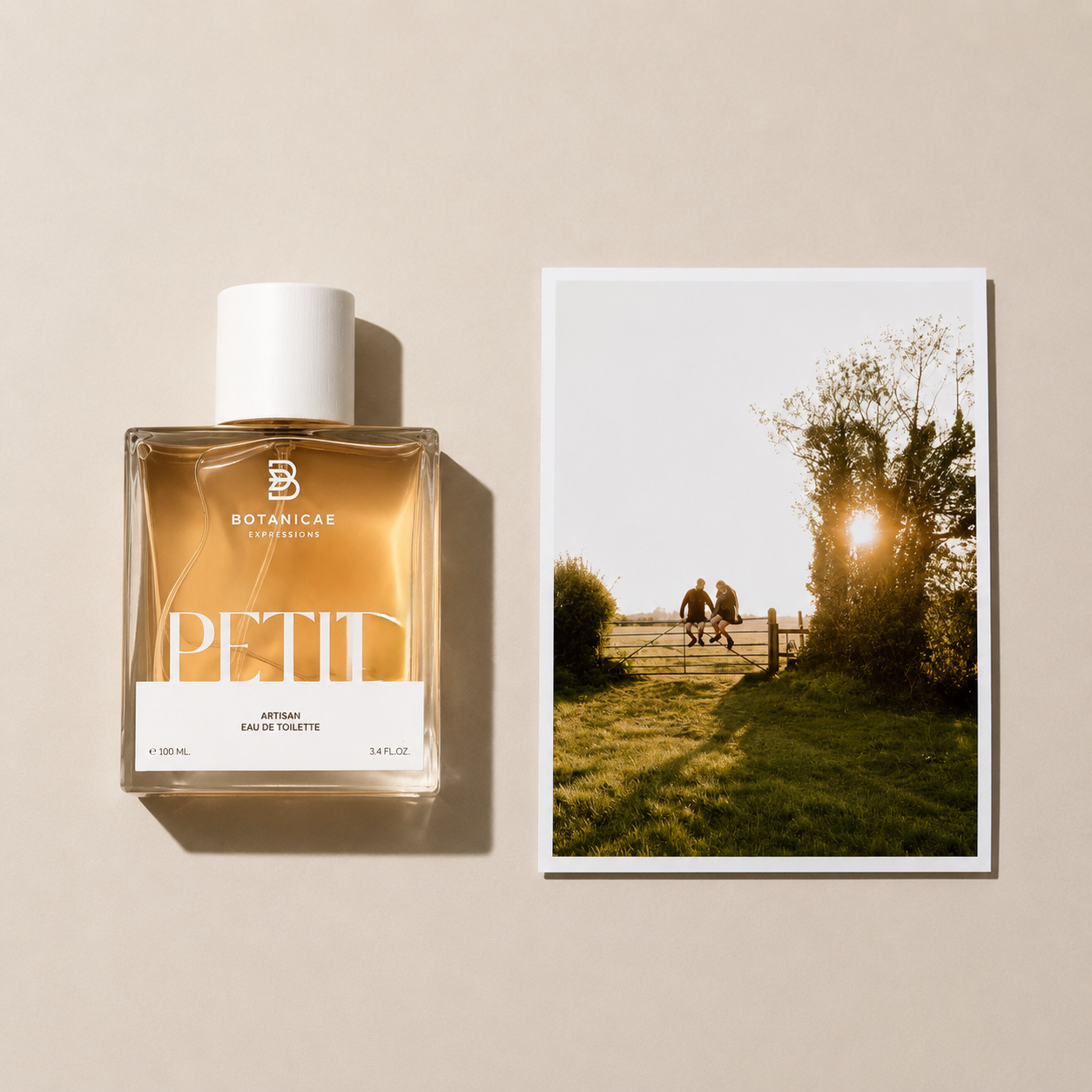 Petit de Botanicae, eau de toilette intense 100 ml, mise en scène évoquant le galbanum et le lys.
