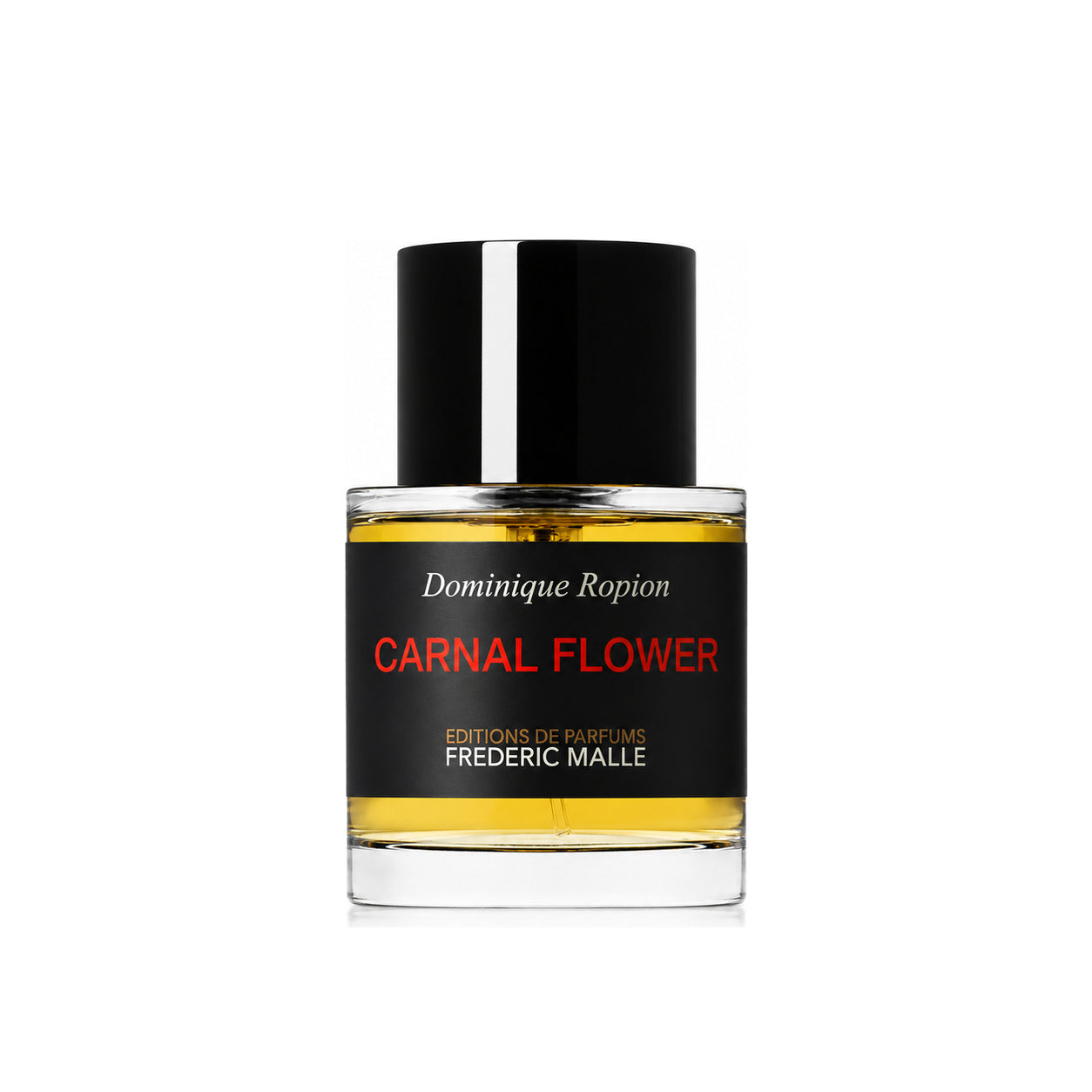 Carnal Flower de Frédéric Malle, eau de parfum 50 ml, flacon de face sur fond blanc.