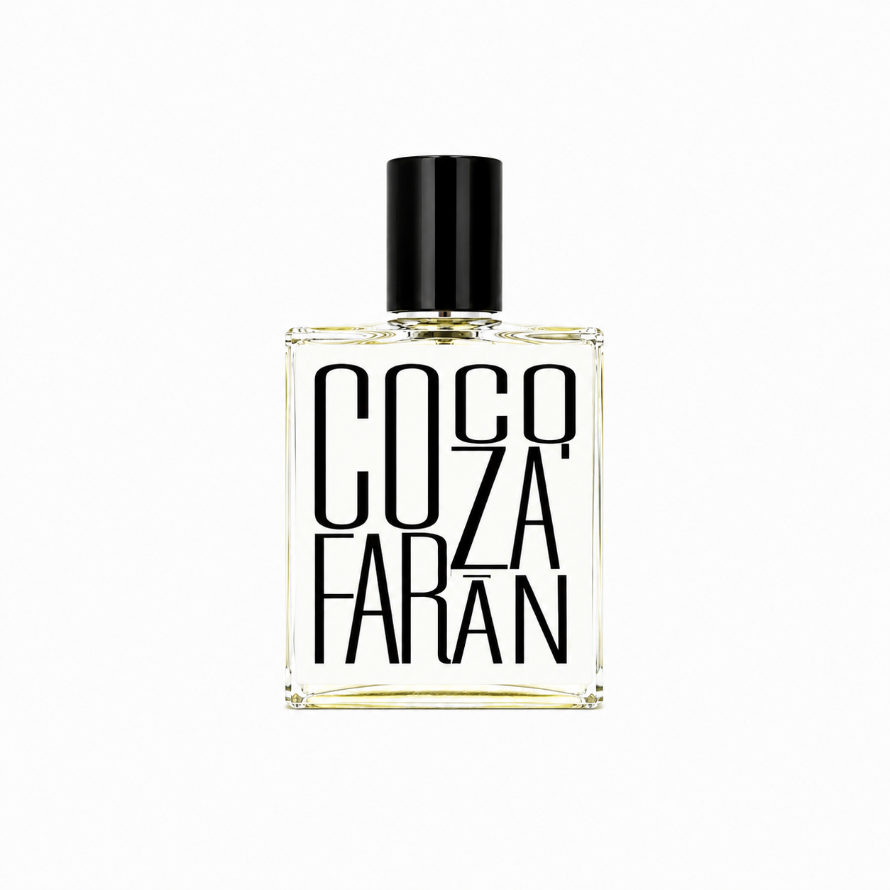 Flacon Cocozafaran Indices Parfums sur fond blanc