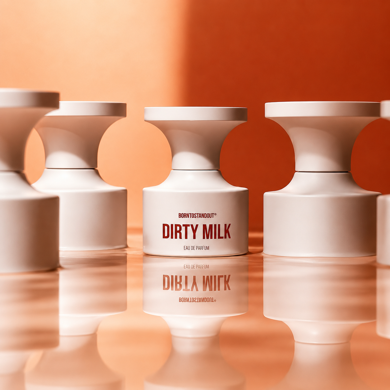 Dirty Milk Eau de Parfum 50 ml dans un univers minimaliste