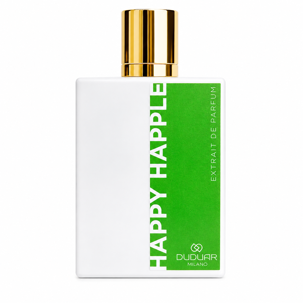 Duduar Milano Happy Apple, extrait de parfum 50 ml, flacon blanc et vert