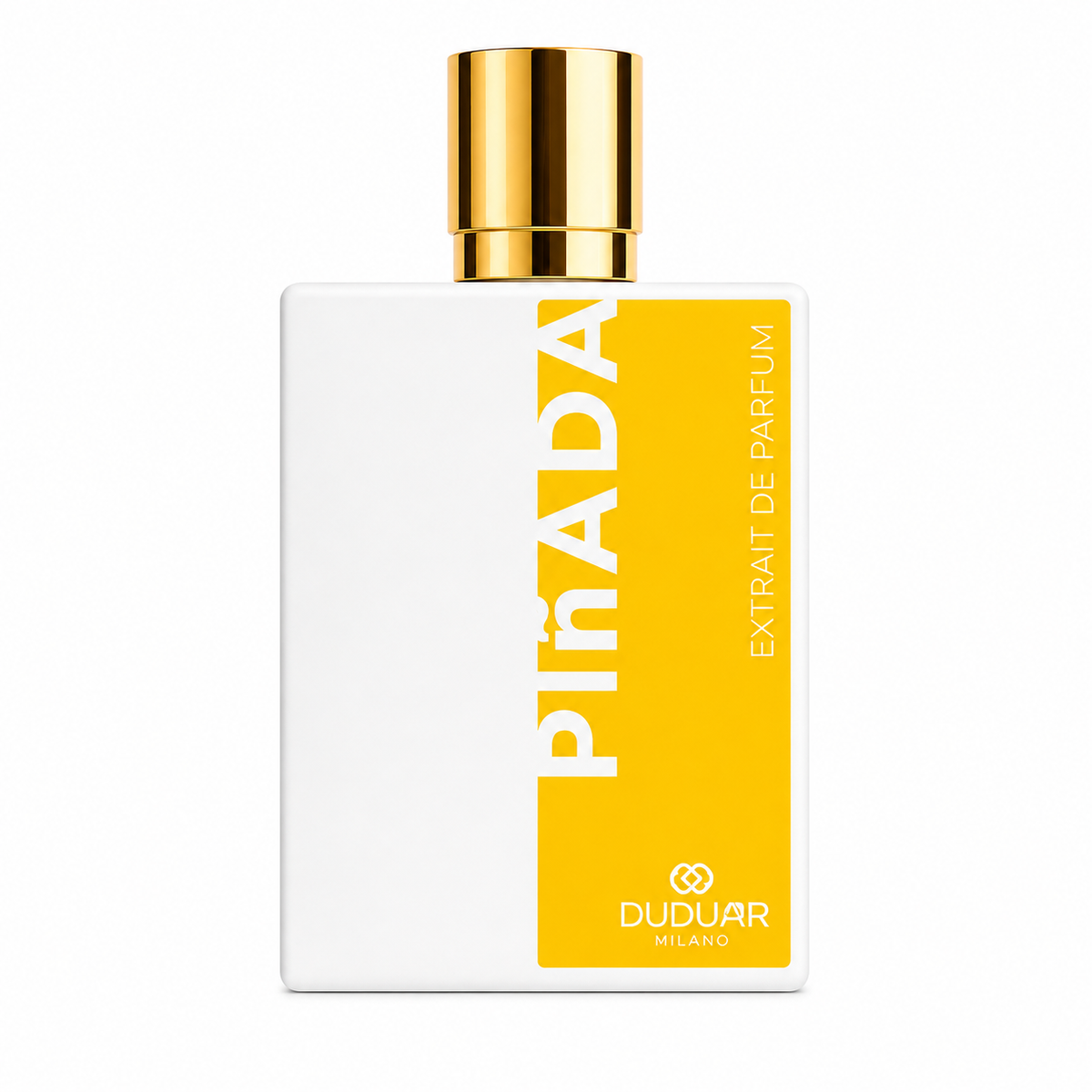 Duduar Milano Pinada, extrait de parfum 50 ml, flacon blanc et jaune