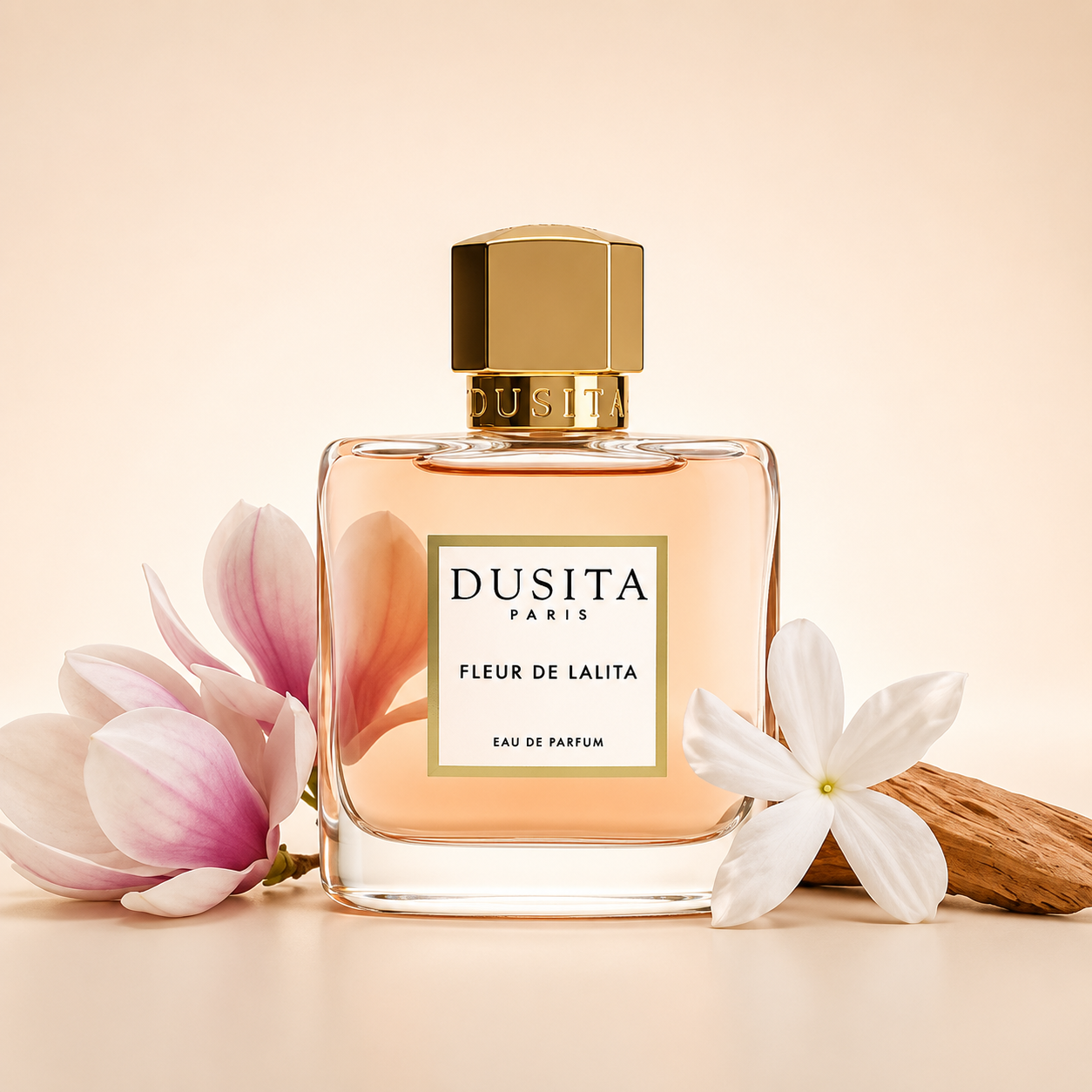 Dusita Paris Fleur de Lalita entouré de magnolia, jasmin et bois de santal