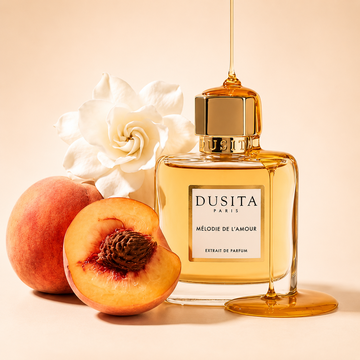 Dusita Paris Mélodie de l'Amour entouré de jasmin, pêche et fleurs blanches