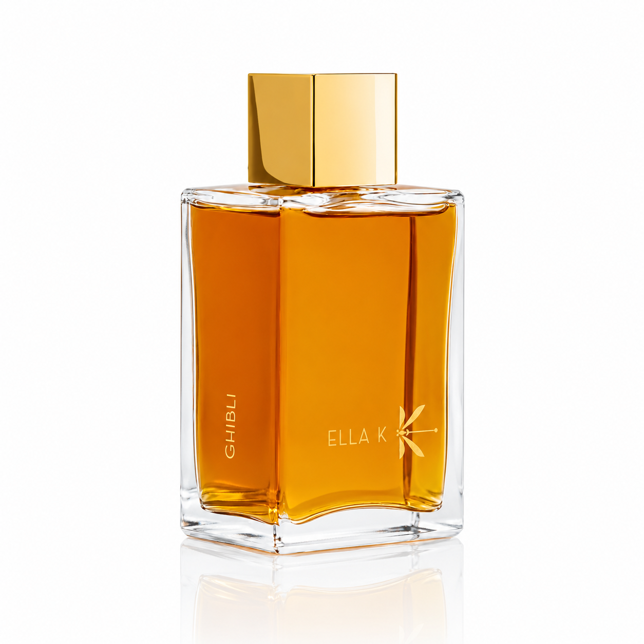 Parfum Ghibli Ella K vue trois quarts sur fond blanc