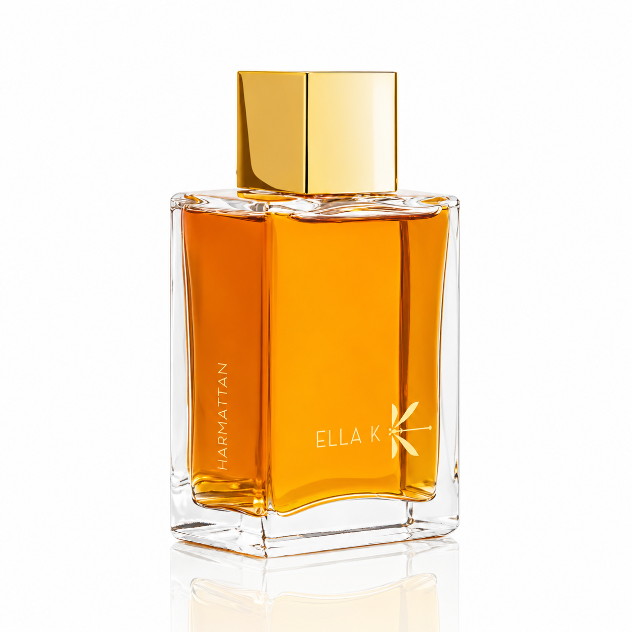 Parfum Harmattan Ella K vue trois quarts sur fond blanc