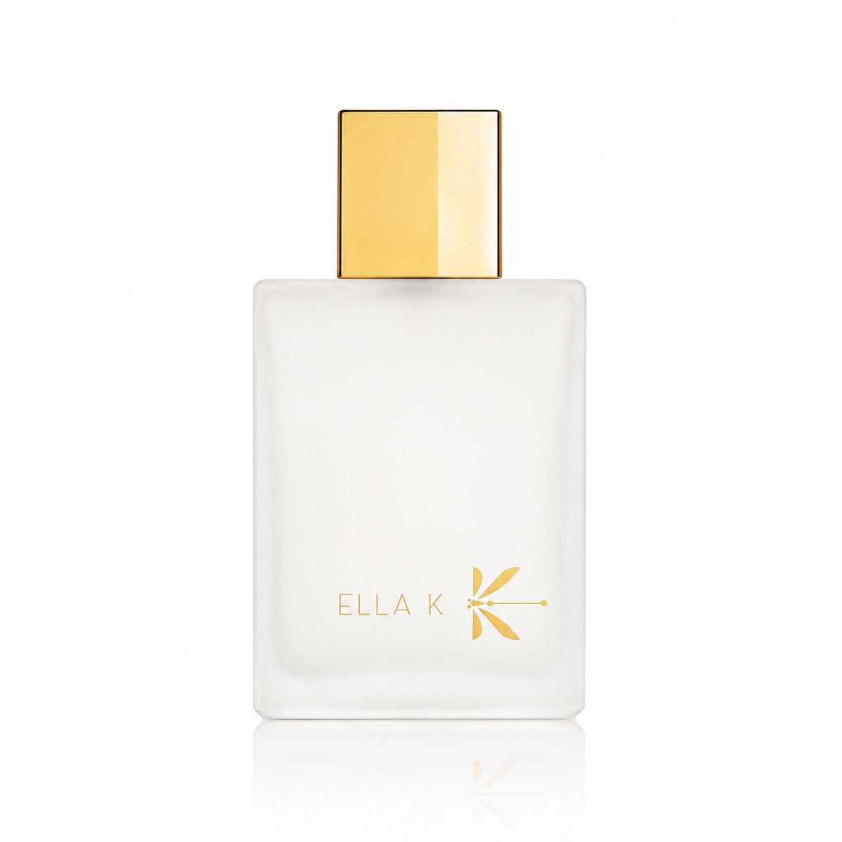 Musc K d'Ella K, eau de parfum 100 ml, flacon de face sur fond blanc.