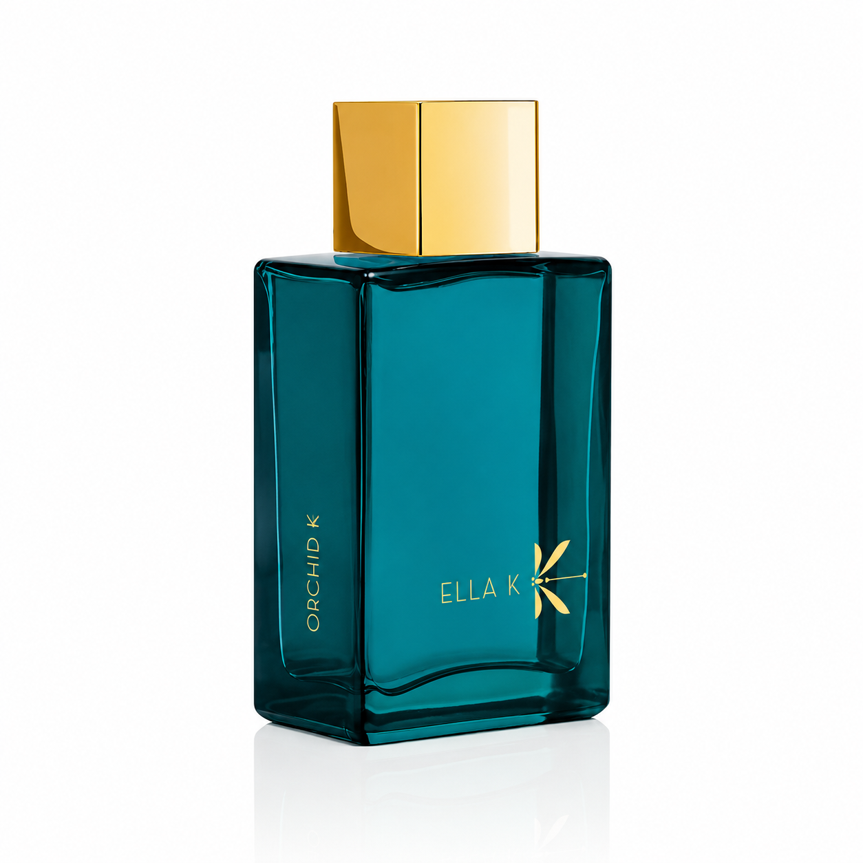 Parfum Orchid K Ella K vue trois quarts sur fond blanc