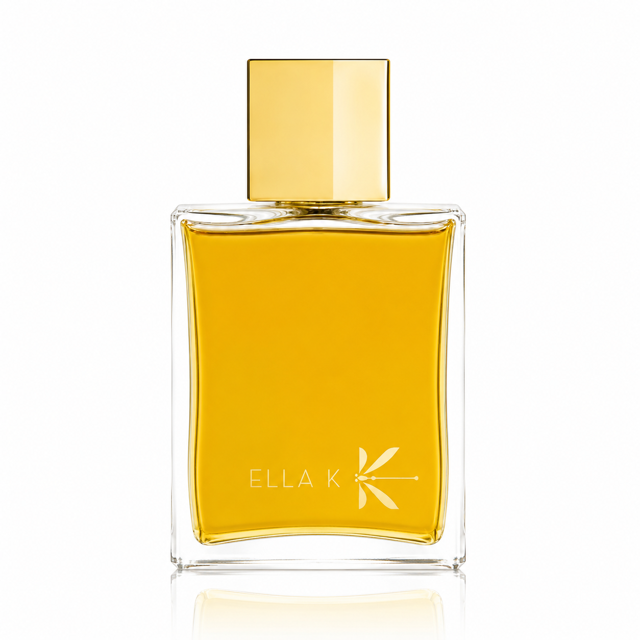 Reflet sur l'Okavango d'Ella K, eau de parfum 100 ml, flacon de face sur fond blanc.