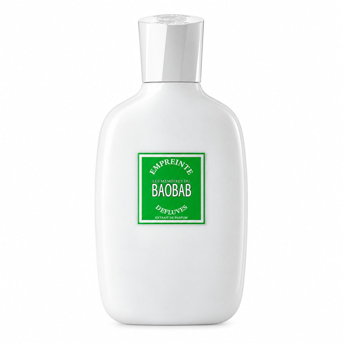 Les Murmures du Baobab d'Empreinte d'Effluves, extrait de parfum 100 ml, flacon de face sur fond blanc.