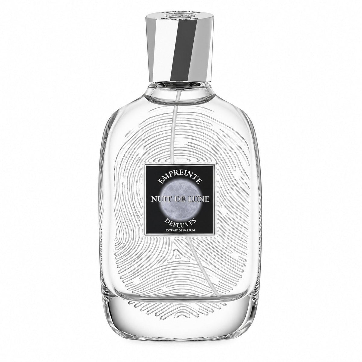 Nuit de Lune d'Empreinte d'Effluves, extrait de parfum 100 ml, flacon de face sur fond blanc.