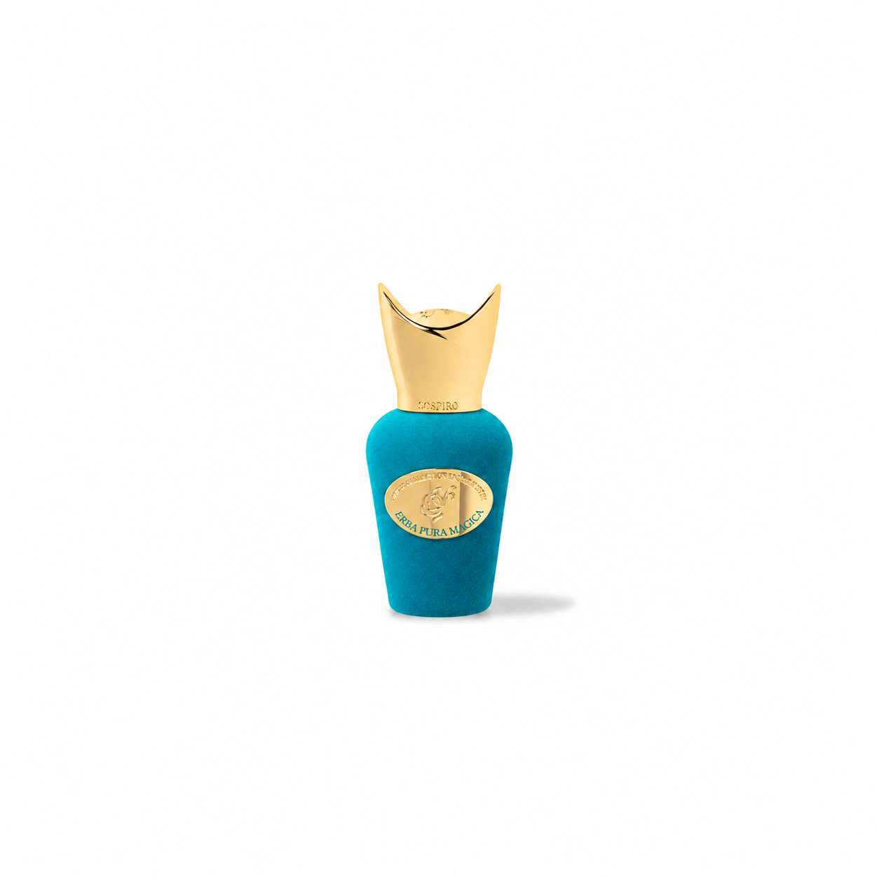 Erba Pura Magica de Sospiro, eau de parfum 15 ml, miniature de face sur fond blanc.